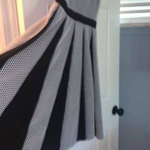 Black and white Taylor brand dress